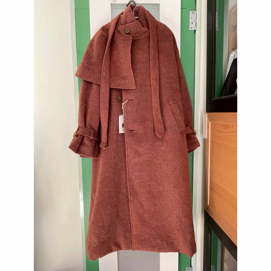 shawl long coat mideal マイディール