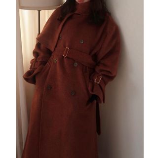 mideal マイディール shaggy stand coat コートの通販 by mideal マイディール shaggy stand coat コートの通販 by