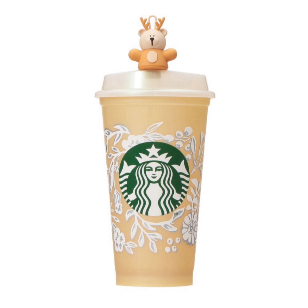 Starbucks(スターバックス)の新品　スターバックス　リユーザブルカップ　ベアリスタキャップ　6セット インテリア/住まい/日用品のキッチン/食器(容器)の商品写真