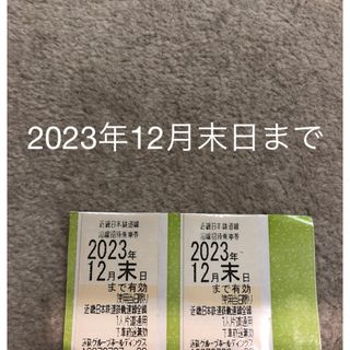 キンテツヒャッカテン(近鉄百貨店)の近畿日本鉄道　株主優待券　2枚(その他)