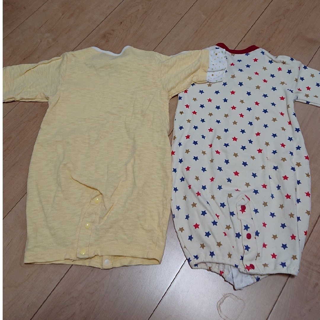 西松屋(ニシマツヤ)の2wayオール 2枚セット 50～60 キッズ/ベビー/マタニティのベビー服(~85cm)(カバーオール)の商品写真