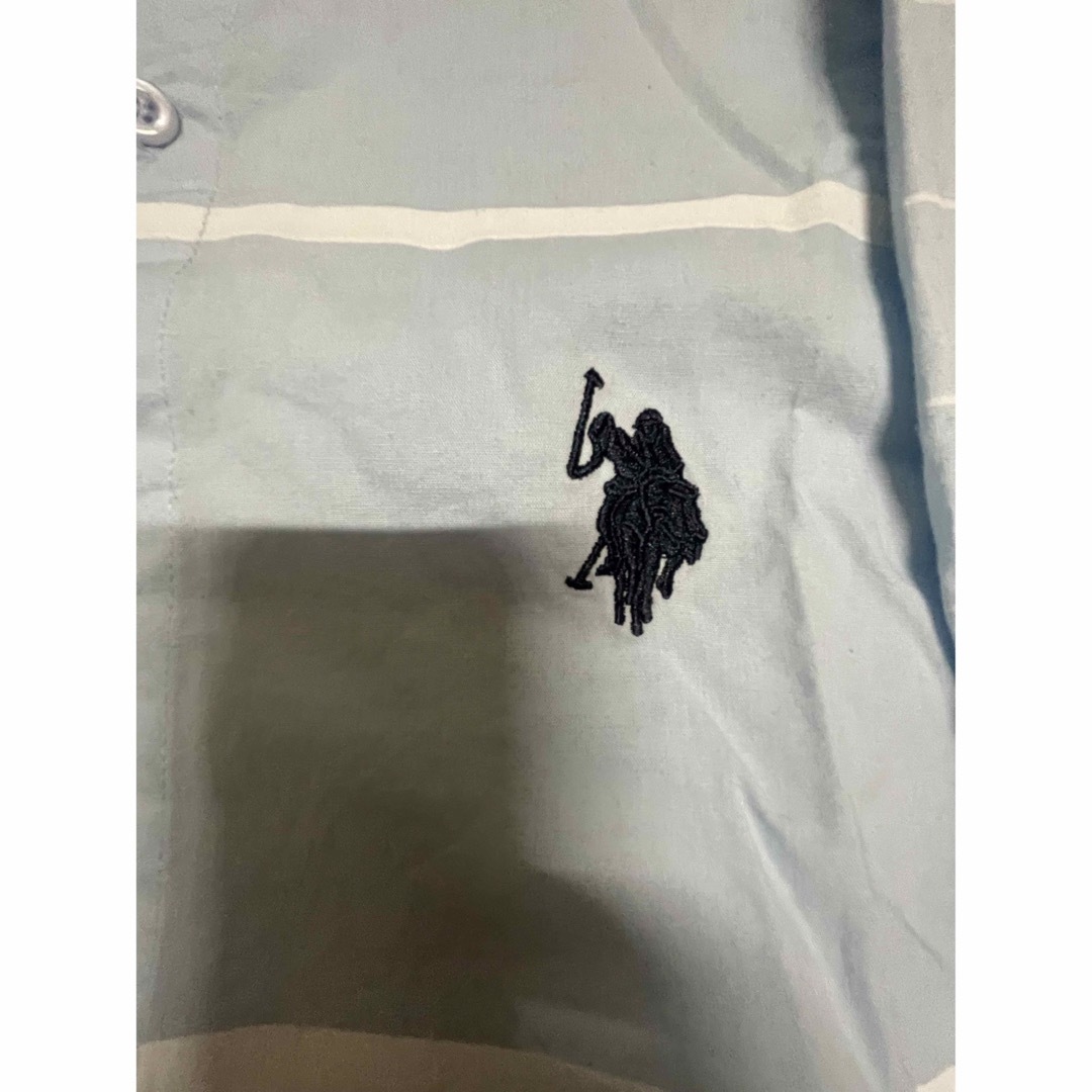 Polo Ralph Lauren 長袖シャツ 水色×白 サイズXXL メンズのトップス(シャツ)の商品写真