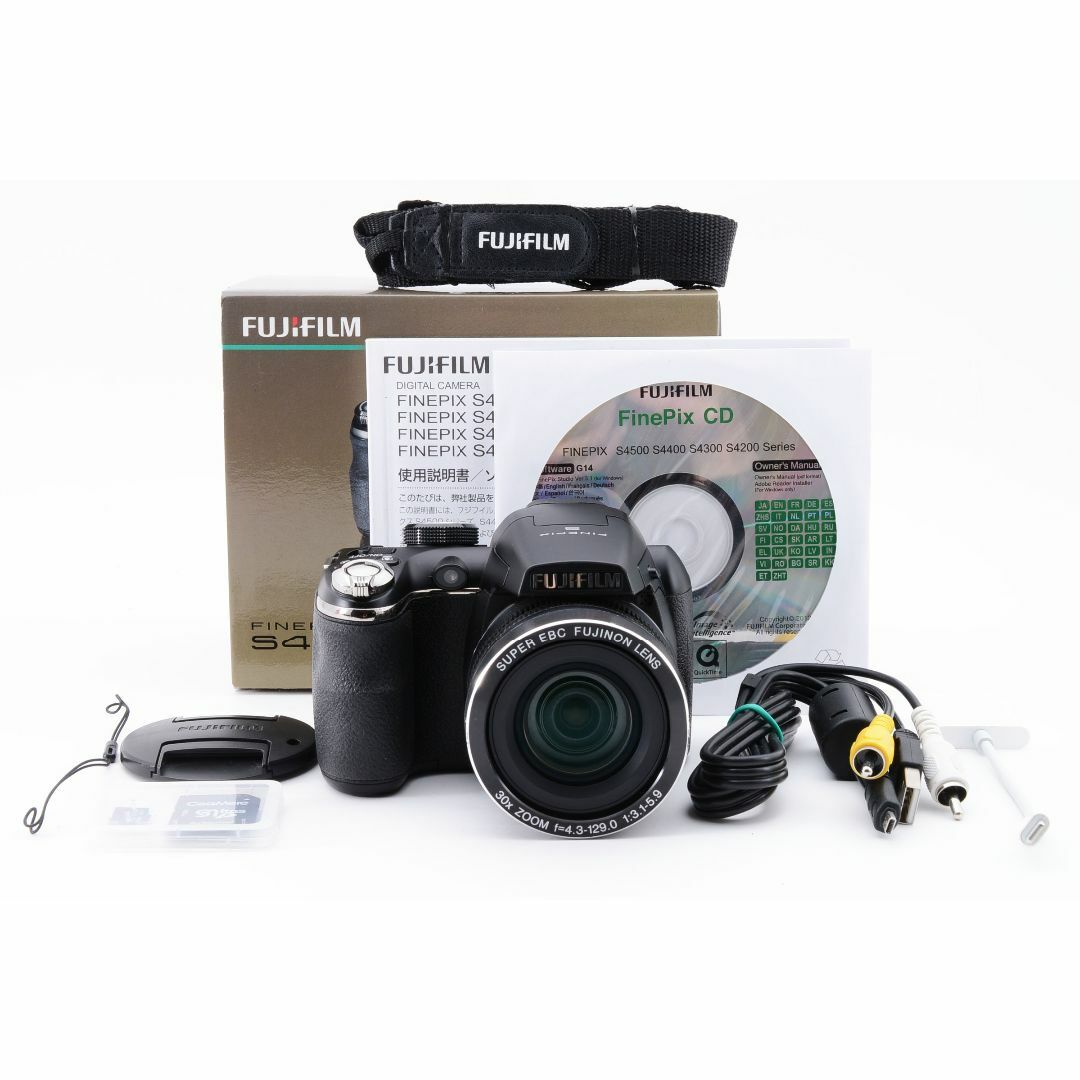 【美品】FUJIFILM Finepix S4500《大迫力の光学30倍ズーム》付属品