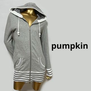 【3368】pumpkin パーカーワンピース M(ミニワンピース)