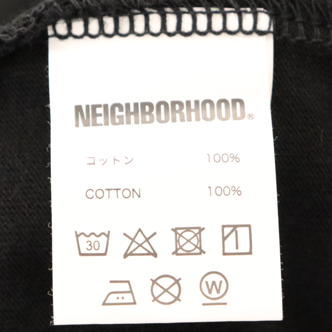 NEIGHBORHOOD(ネイバーフッド)のNEIGHBORHOOD ネイバーフッド ボックスロゴプリント クルーネック半袖Tシャツ ブラック メンズのトップス(Tシャツ/カットソー(半袖/袖なし))の商品写真