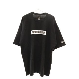 ネイバーフッド(NEIGHBORHOOD)のNEIGHBORHOOD ネイバーフッド ボックスロゴプリント クルーネック半袖Tシャツ ブラック(Tシャツ/カットソー(半袖/袖なし))