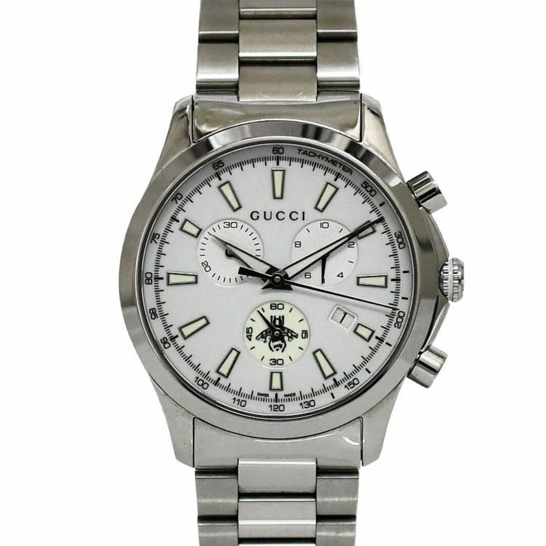 時計グッチ 腕時計 ホワイト シルバー YA126472