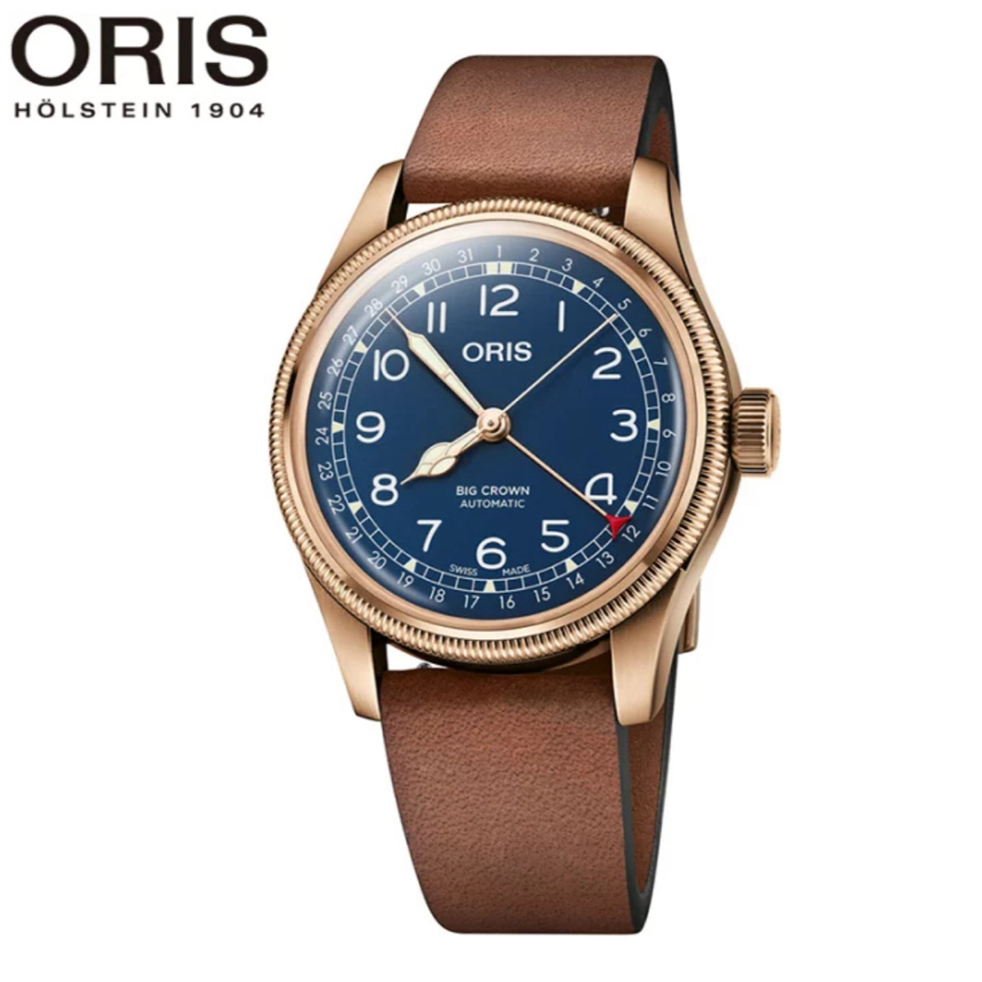 ORIS(オリス)の新品 40万oris ビッグクラウン ブロンズ ポインターデイトハミルトン  メンズの時計(腕時計(アナログ))の商品写真