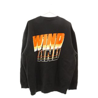 ウィンダンシー(WIND AND SEA)のWIND AND SEA ウィンダンシー SEA ALIVE CREW NECK クルーネックスウェットトレーナー ブラック/オレンジ 11TH-CS-21(スウェット)