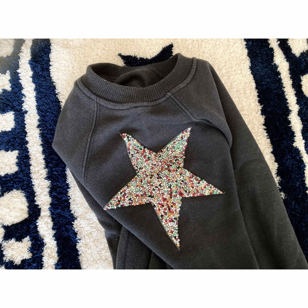 ZARA KIDS(ザラキッズ)のZARA●トレーナー●星●スター●ビジュー●キラキラ●120-130 キッズ/ベビー/マタニティのキッズ服女の子用(90cm~)(その他)の商品写真