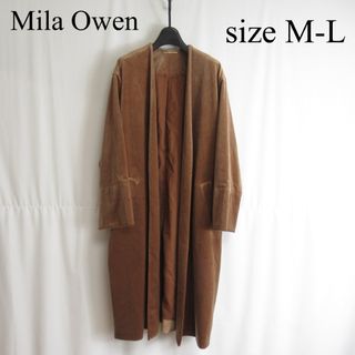 ミラオーウェン(Mila Owen)のMila Owen ベルベット ガウン ロングコート アウター ジャケット(ガウンコート)