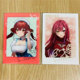 2点セット 宝鐘マリン トレーディング カード ホロライブ(キャラクターグッズ)
