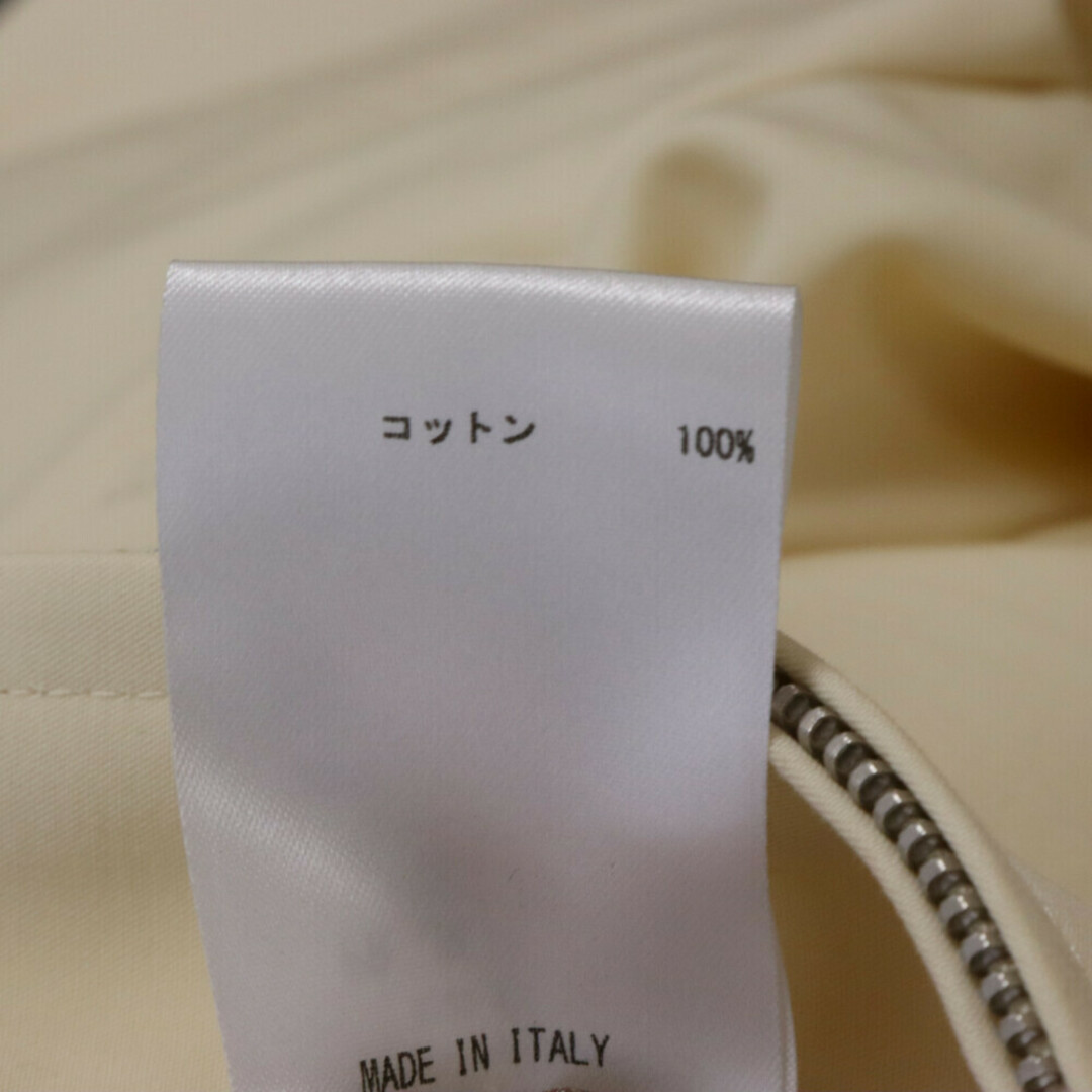 Jil Sander(ジルサンダー)のJIL SANDER ジルサンダー サイドファスナー バイカーコットンパンツ MT24200012 アイボリー メンズのパンツ(その他)の商品写真