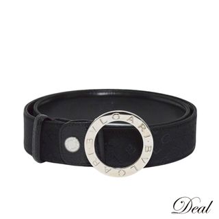BVLGARI - BVLGARI ブルガリ ロゴマニア ブラック シルバー金具 105/42