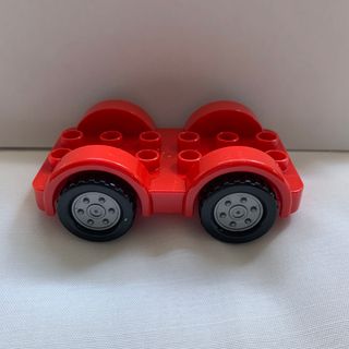 レゴ(Lego)の【値下げ】レゴデュプロ  2x6カーベース 1個【赤】車　おもちゃ  知育玩具(積み木/ブロック)