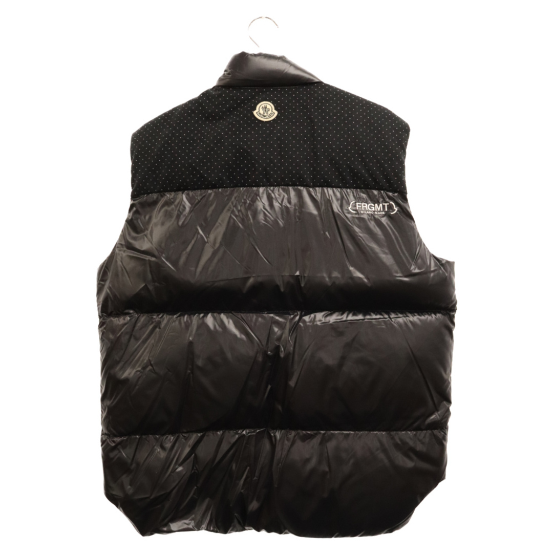 MONCLER(モンクレール)のMONCLER モンクレール GENIUS×FRAGMENT OSTEEN VEST ジーニアス×フラグメント オースティン ダウンベスト ブラック メンズのジャケット/アウター(ダウンベスト)の商品写真