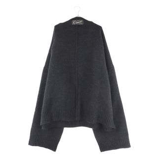 ラフシモンズ(RAF SIMONS)のRAF SIMONS ラフシモンズ 22SS Oversized Knitted Jumper 212M84050002 ロゴパッチオーバーサイズニット長袖セーター グレー(ニット/セーター)