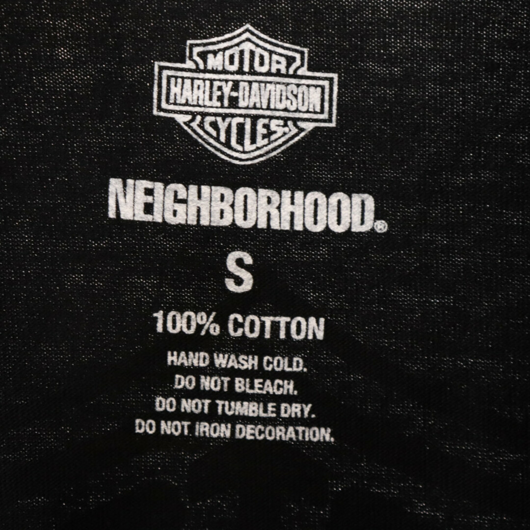 NEIGHBORHOOD(ネイバーフッド)のNEIGHBORHOOD ネイバーフッド 22AW×HARLEY-DAVIDSON ハーレーダビッドソン 長袖プリントTシャツ ブラック 222PC05N-CS01 メンズのトップス(Tシャツ/カットソー(七分/長袖))の商品写真