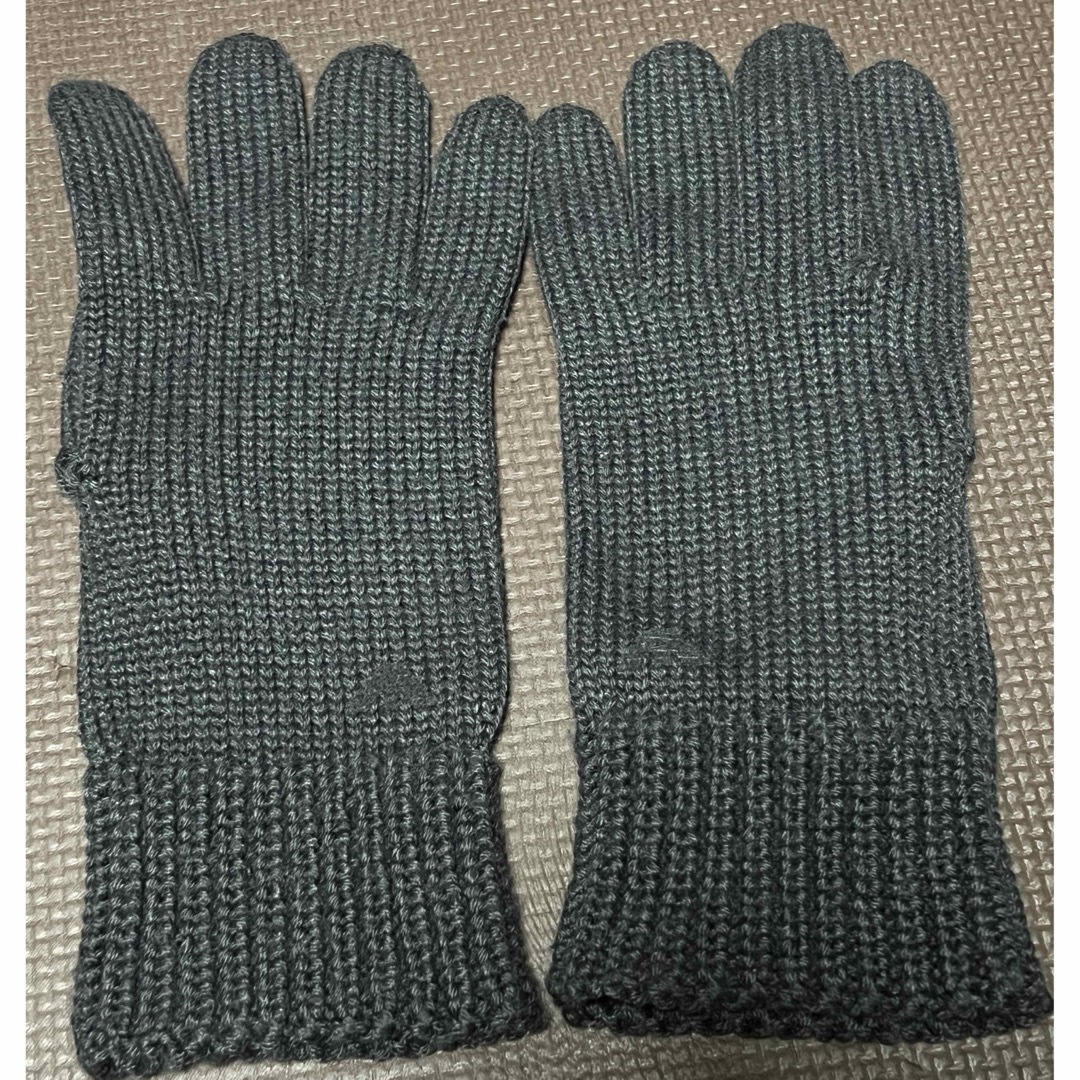 Emporio Armani(エンポリオアルマーニ)のエンポリオアルマーニ EMPORIOARMANI ニット 手袋 グレー M メンズのファッション小物(手袋)の商品写真