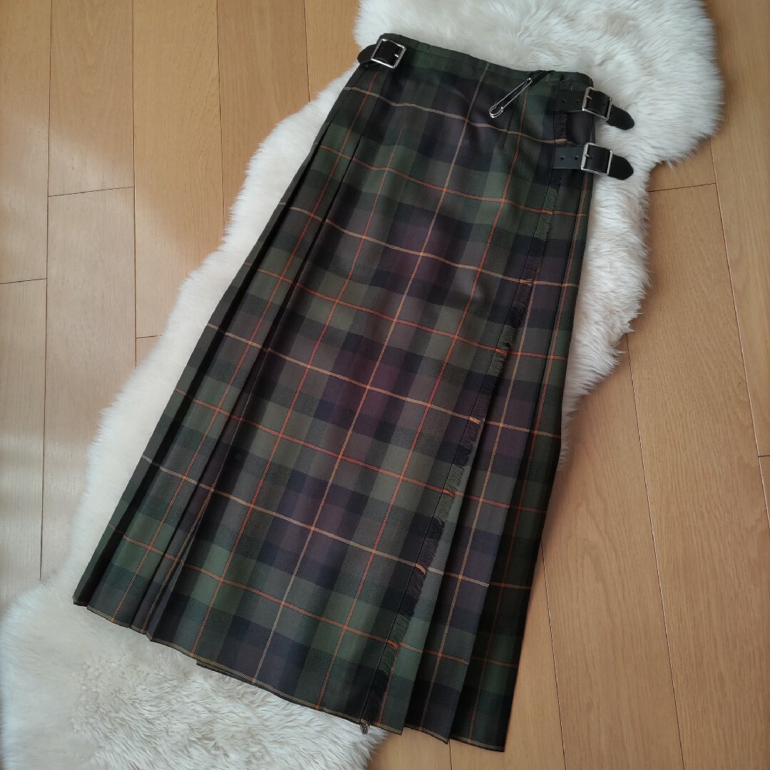 O'NEIL of DUBLIN(オニールオブダブリン)のオニールオブダブリン♡GB8♡太ベルト♡マキシキルトスカート レディースのスカート(ロングスカート)の商品写真