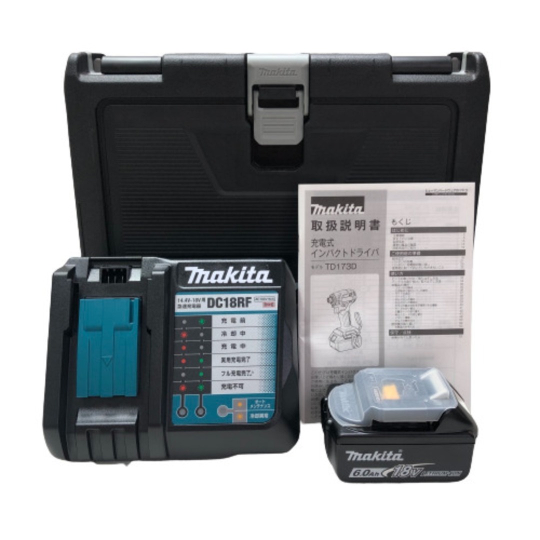 Makita(マキタ)の◇◇MAKITA マキタ インパクトドライバ 付属品完備 18v  TD173RGXB ブラック その他のその他(その他)の商品写真