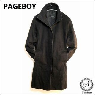 ページボーイ(PAGEBOY)のPAGEBOY レディース コート コットン 黒 Mサイズ(ロングコート)