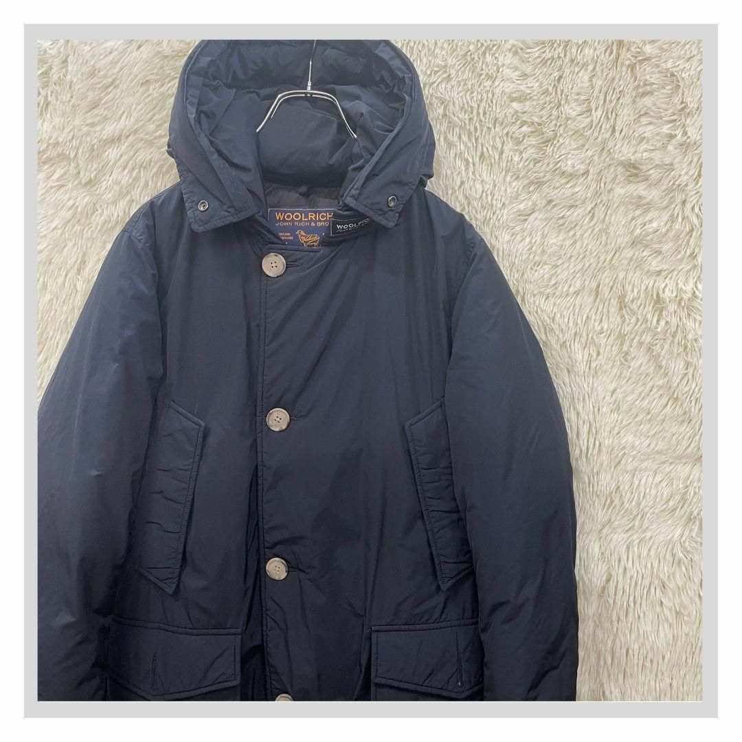 WOOLRICH(ウールリッチ)のウールリッチ アークティックパーカー　Sサイズ ダウンコート ブラック ダウン メンズのジャケット/アウター(ダウンジャケット)の商品写真