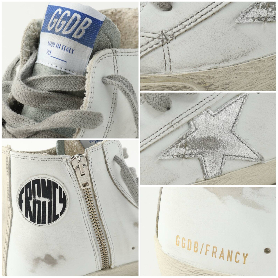 DEUXIEME CLASSE(ドゥーズィエムクラス)の人気‼️現行型 GOLDEN GOOSE ゴールデングース☆FRANCY 白美品 レディースの靴/シューズ(スニーカー)の商品写真