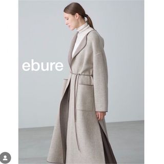 エブール(ebure)のぴょんた様専用　　最終値下げ　ebure 無染色コート(ロングコート)