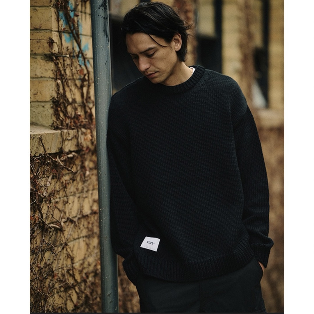 wtaps crew neck 01/ sweater/ poly.t-rock