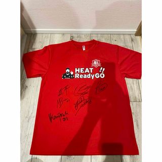 ラグビーHONDA HEAT  サイン入りTシャツ(スポーツ選手)