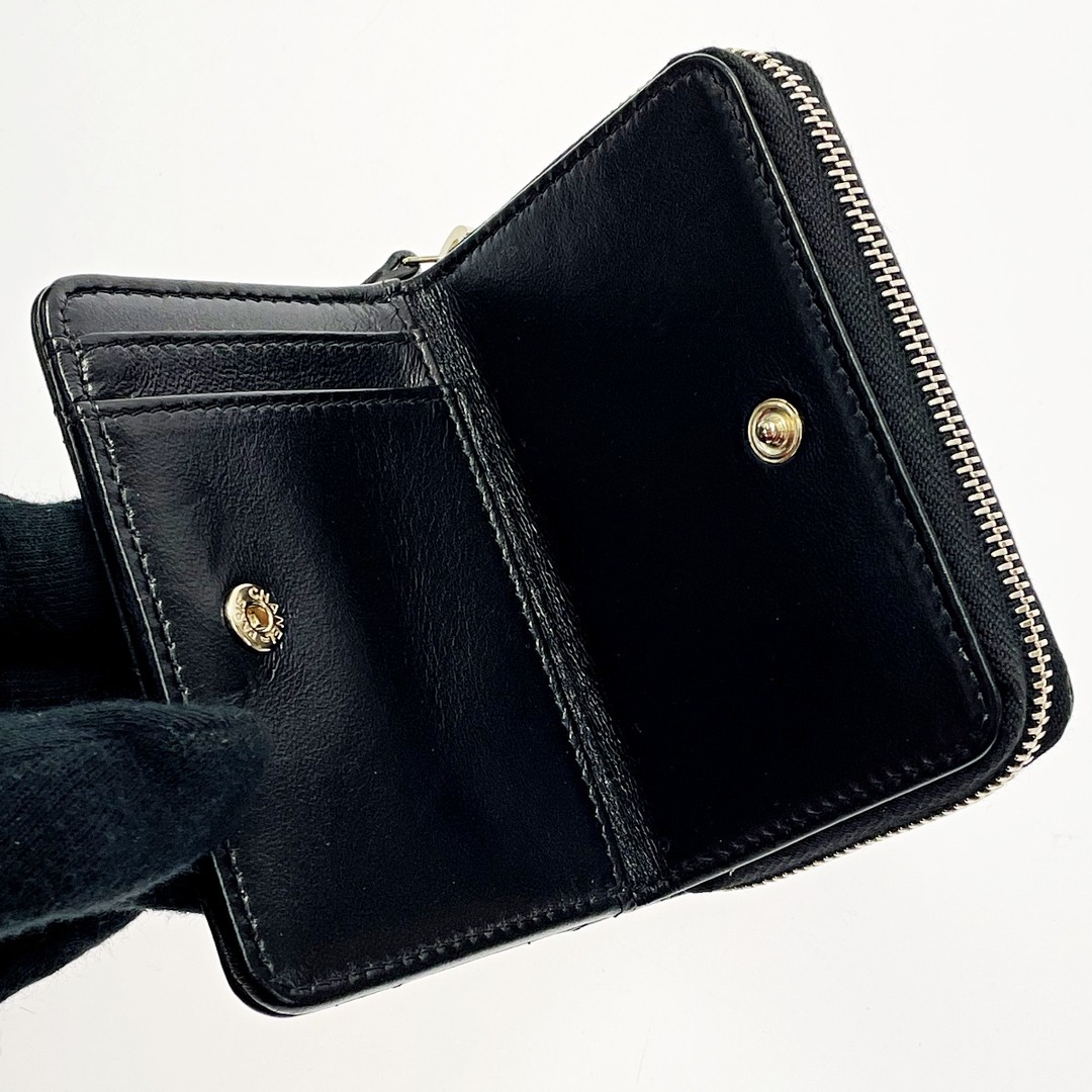 CHANEL - CHANEL シャネル ジップコインパース ブラック ココ CHANEL - CHANEL シャネル ジップコインパース ブラック ココ