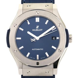 ウブロ(HUBLOT)のウブロ クラシックフュージョンチタニウムブルー 511.NX.7170.LR TI 自動巻(腕時計(アナログ))