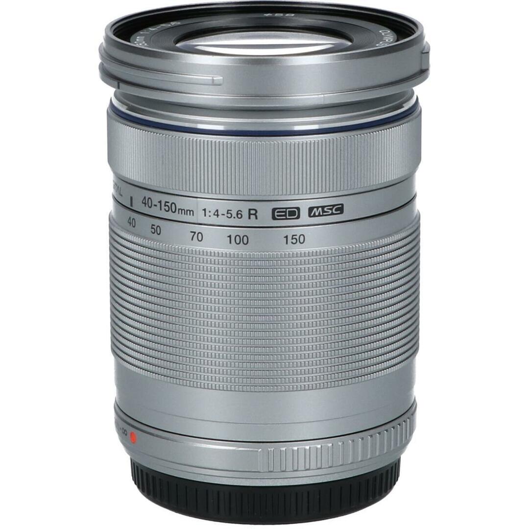 OLYMPUS(オリンパス)のＯＬＹＭＰＵＳ　ＭＺＤ　ＥＤ４０－１５０ｍｍ　Ｆ４－５．６Ｒシルバー スマホ/家電/カメラのカメラ(レンズ(ズーム))の商品写真