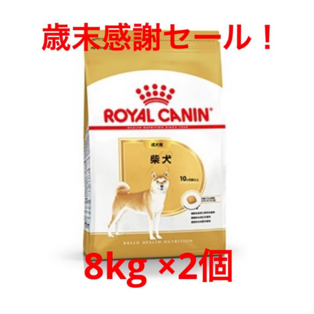 柴犬容量ロイヤルカナン柴犬　成犬用8kg ×2個