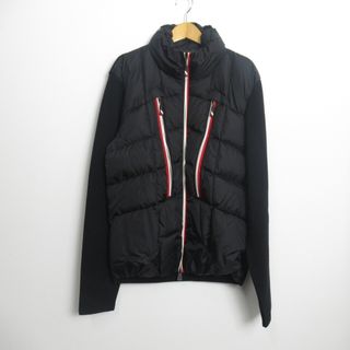 写真追加しましたダグ付き MONCLER / ニット×ナイロン ダウンカーディガン