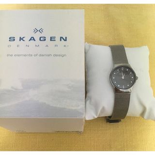 スカーゲン(SKAGEN)の【SKAGEN】スカーゲン腕時計 スワロフスキー チタニウム ステンレス 正規品(腕時計)