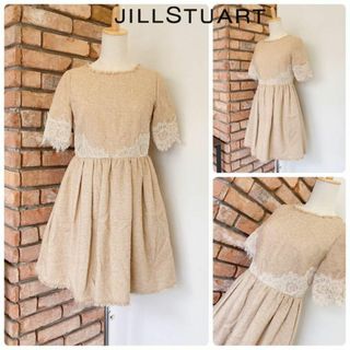 ジルスチュアート(JILLSTUART)の美品　定価4万位　JILLSTUART 　ジルスチュアート　ツイード　ワンピース(ひざ丈ワンピース)