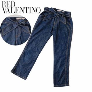 レッドヴァレンティノ(RED VALENTINO)の数回　定7万程 VALENTINO　レッドヴァレンティノ　リボン　デニム　パンツ(デニム/ジーンズ)