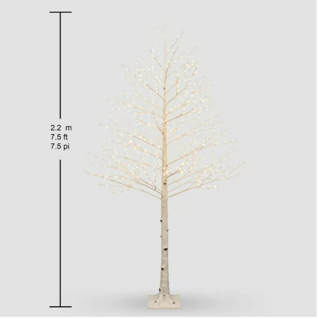 シラカバの木 LED 512球7.5' H Birch Tree with インテリア/住まい/日用品のインテリア小物(置物)の商品写真