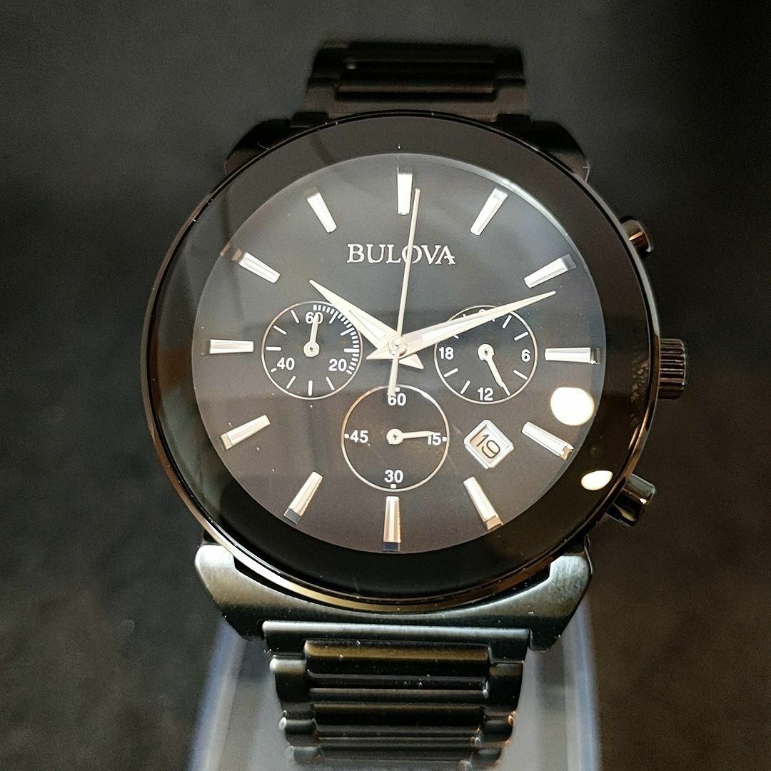 【BULOVA】ブローバ/メンズ腕時計/お洒落/ブラック色/展示品特価/高級