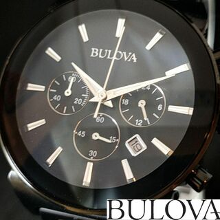 ブローバ(Bulova)の【BULOVA】ブローバ/メンズ腕時計/お洒落/ブラック色/展示品特価/高級(腕時計(アナログ))