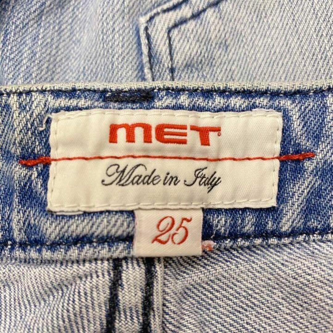 MET(メット)の数回定価2.8万　MET　メット　デニム　ダメージ加工　ジーンズ　イタリア製 レディースのパンツ(デニム/ジーンズ)の商品写真