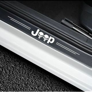 JEEP（ジープ）★ドアシルカーボンステッカー２枚セット★チェロキー・ラングラー(その他)