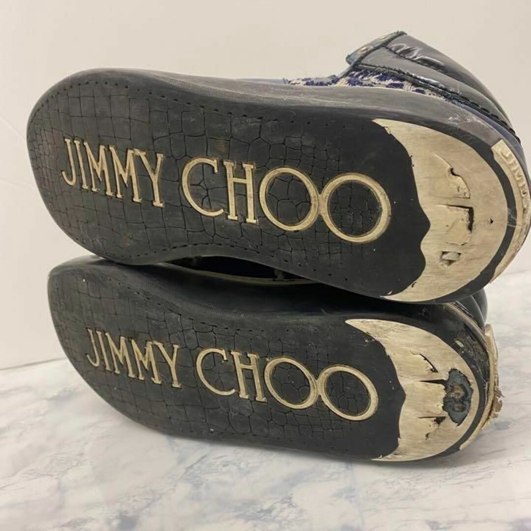 JIMMY CHOO(ジミーチュウ)の現状特価　JIMMYCHOO　ジミーチュウ　ハイカット　スニーカー　レオパード メンズの靴/シューズ(スニーカー)の商品写真