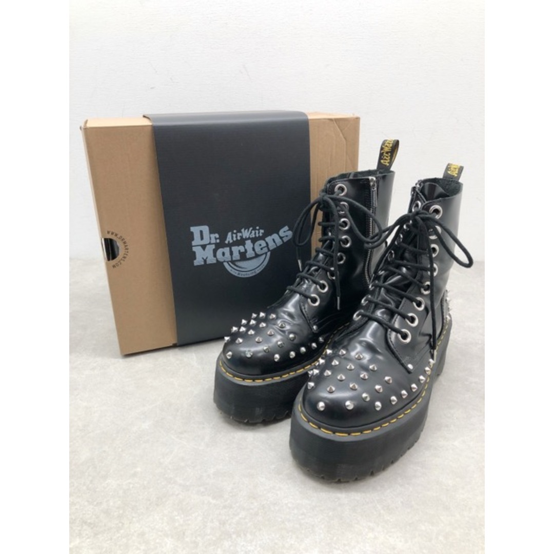 約31cmヒール高Dr.Martens(ドクターマーチン) 25458001 QUAD RETRO MAX JADON MAX STUD 厚底スタッズ 8ホール ブーツ UK9 28.0cm ブラック 【B0272-007】