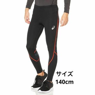 アシックス(asics)のアシックスASICS 陸上ウェア ロングタイツ ジュニア 140cm 黒 赤(その他)