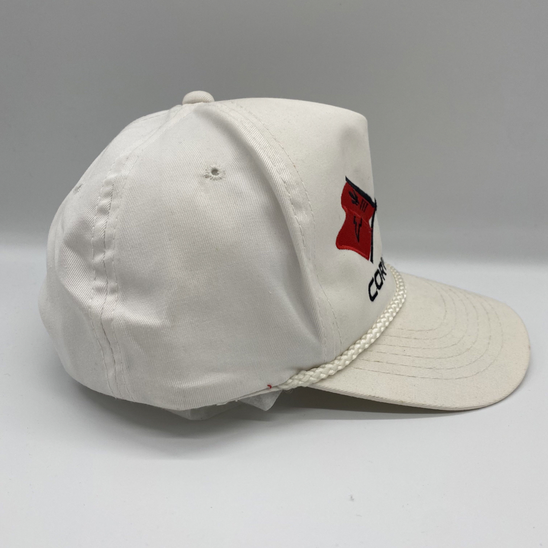 90s ~ ヴィンテージ　young an hat　刺繍ロゴ　トラッカーキャップ