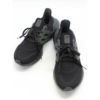 アディダス(adidas)の【値下げ】♪adidas/アディダス♪ウルトラブースト22/ランニングシューズ/G20127/スニーカー/エレガント/シンプル/カジュアル/オシャレ/シューズ/靴 ブラック/黒色 メンズ レディース 26cm 【中古】 春夏秋冬 312122(スニーカー)