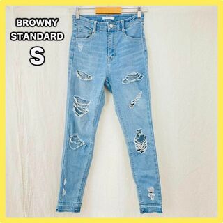 【一点物】BROWNY STANDARD　ダメージ　スキニー　ジーンズ　sm54(パンツ/スパッツ)